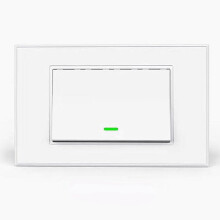 (1 Gang White) Smart No Neutral Push Button Switch 1/2/3 Gangs Smartthings App Alexa Google Home,220-240V