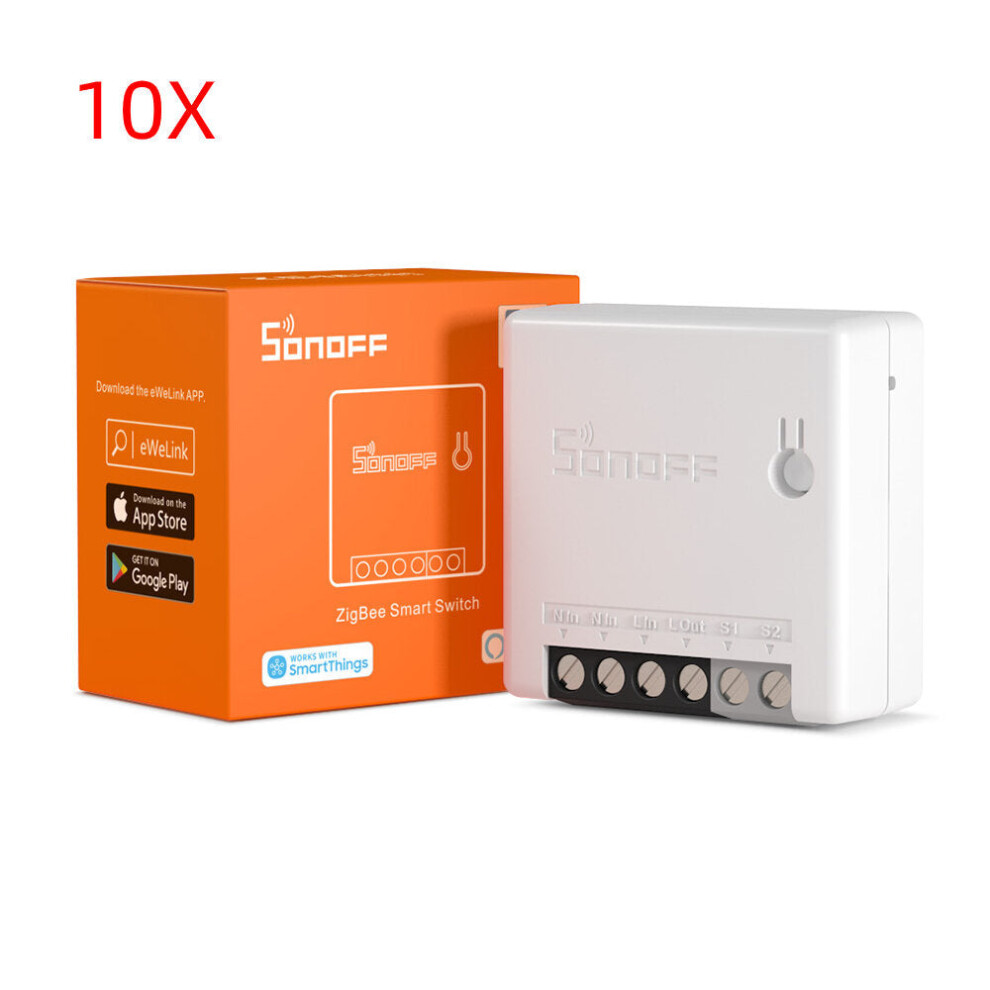 Smart Switch APP Remote Control via eWeLink Support SmartThings Hub Alexa Google Home,10pcsTwo-Way