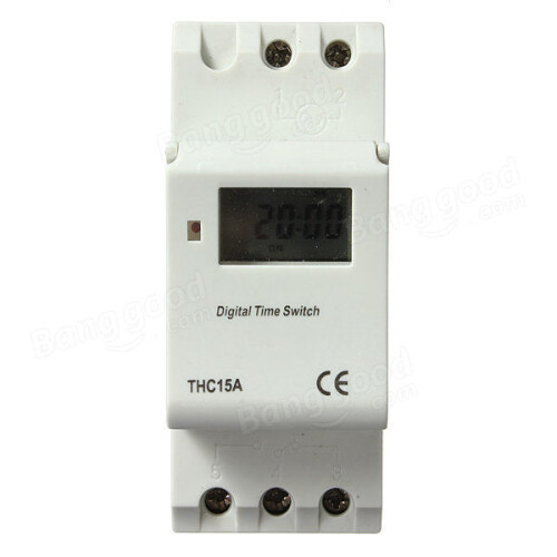 Rail Digital Programmable Timer Switch 220-240V 16A 2