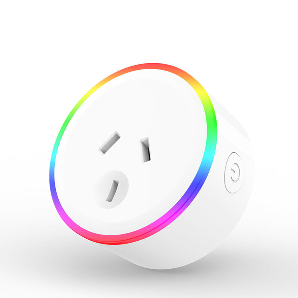 Plug Smart RGB LED Light Smart Wifi Socket Voice Control Works With Alexa Google Home XS-A18 AC100-240V 10A AU