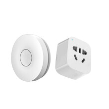 (AU) Wireless Socket Self-powered Air Switch Food Residues Garbage Disposal Appliances Fan TV 10A Remote Control No Drilling No Pipe
