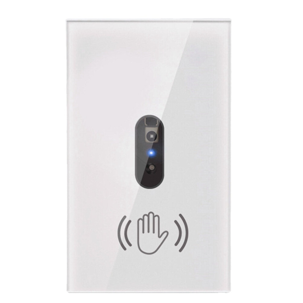 (US Plug) Wall Infrared Sensor Switch Infrared Sensor No Need to Touch Glass Panel Light Switch