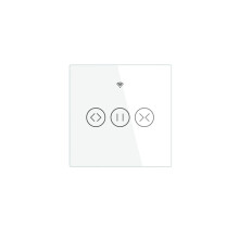 (switch EU White) US EU WiFi Smart Touch Curtain Roller Blinds Motor Switch Tuya App Remote Control Works with Alexa Google Home