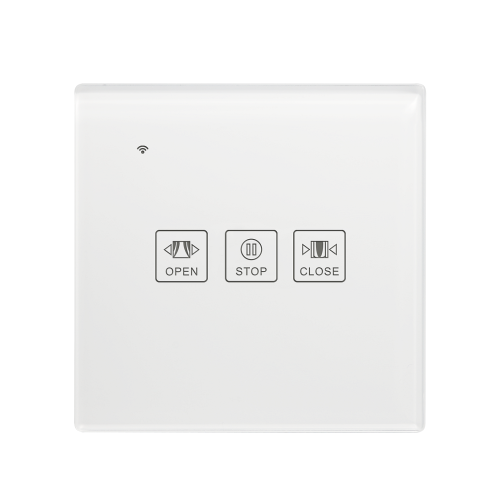 (Black) WiFi Curtain Switch EU Standard Smart Touch Switch Compatible with Alexa Google Home 1