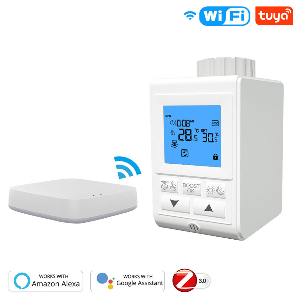 Smart Wireless Gateway HUB+1pcs Thermostat Heater Temperature Controller TRV Thermostatic Radiator Valve Controller