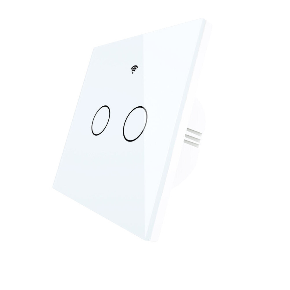 (2 Way, UK Plug) Smart Switch EU Standard Naught Wire Version Wifi RF433 100V-240V Tuya APP Control Smart Wall Switch US Plug Smart Switch For Smart H