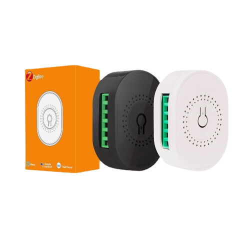 (White, 10A) Smart Breaker Mobile APP Voice Control 10A 16A Hidden Dual-control Switch 1