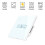 (Black) Fan Speed Control Touch Switch WiFi+RF Smart Deluxe Crystal Panel Switch App Remote Control 90V 250V EU Wireless Switch 3