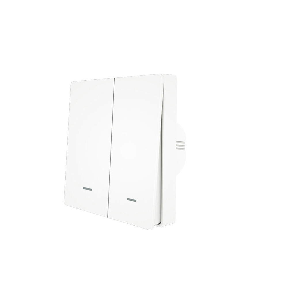 (2Ch) Button Light Switch Tuya Zb Hub Required App Remote Control Work With Alexa Google Home 3.0 Push 6112212079911