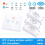 (2pc2 Gang  switch+2pc controller white) WiFi Light Switch 220V RF 433MHz With Breakers Remote Control Delay Module DIY Timer Switch Works With Alexa Google Home 18