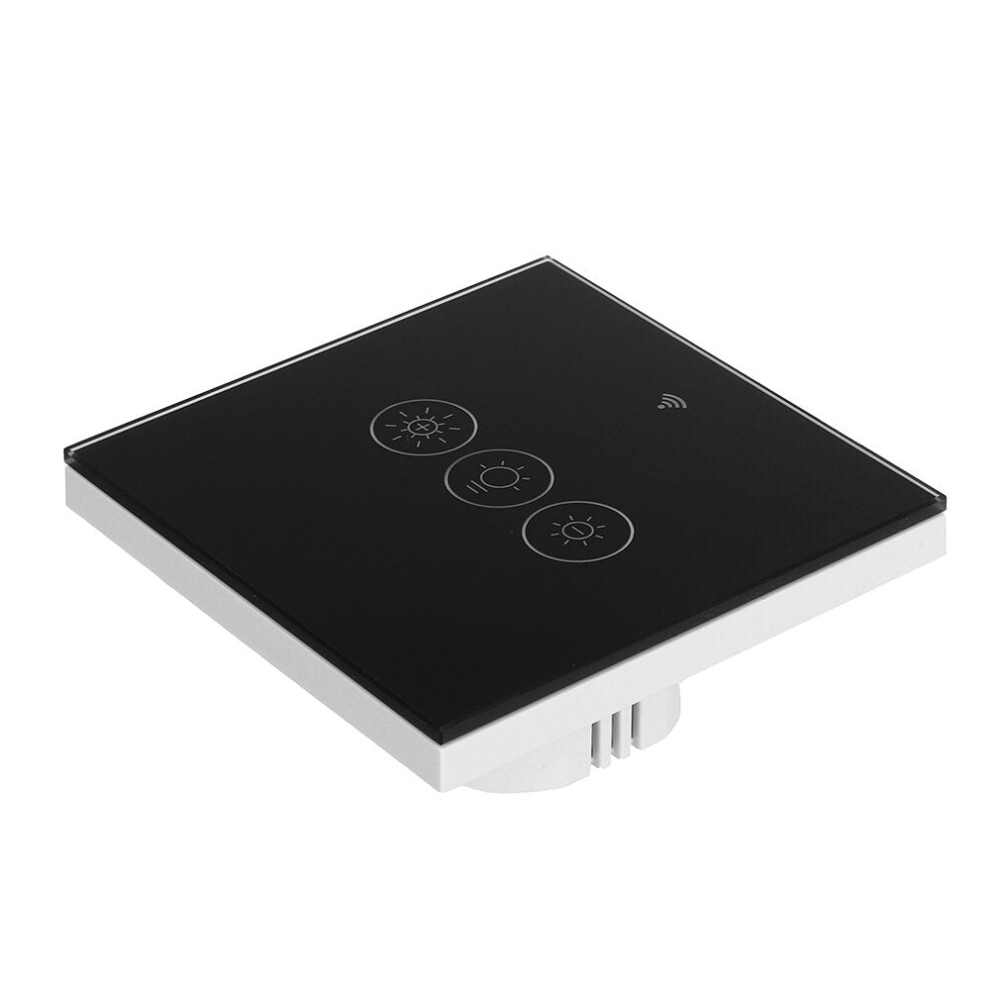 (switch US) Black WiFi+RF Smart Light Dimmer Switch 2/3Way Muilti-Control Smart Life/Tuya APP Control Works with Alexa Google Voice Assistants