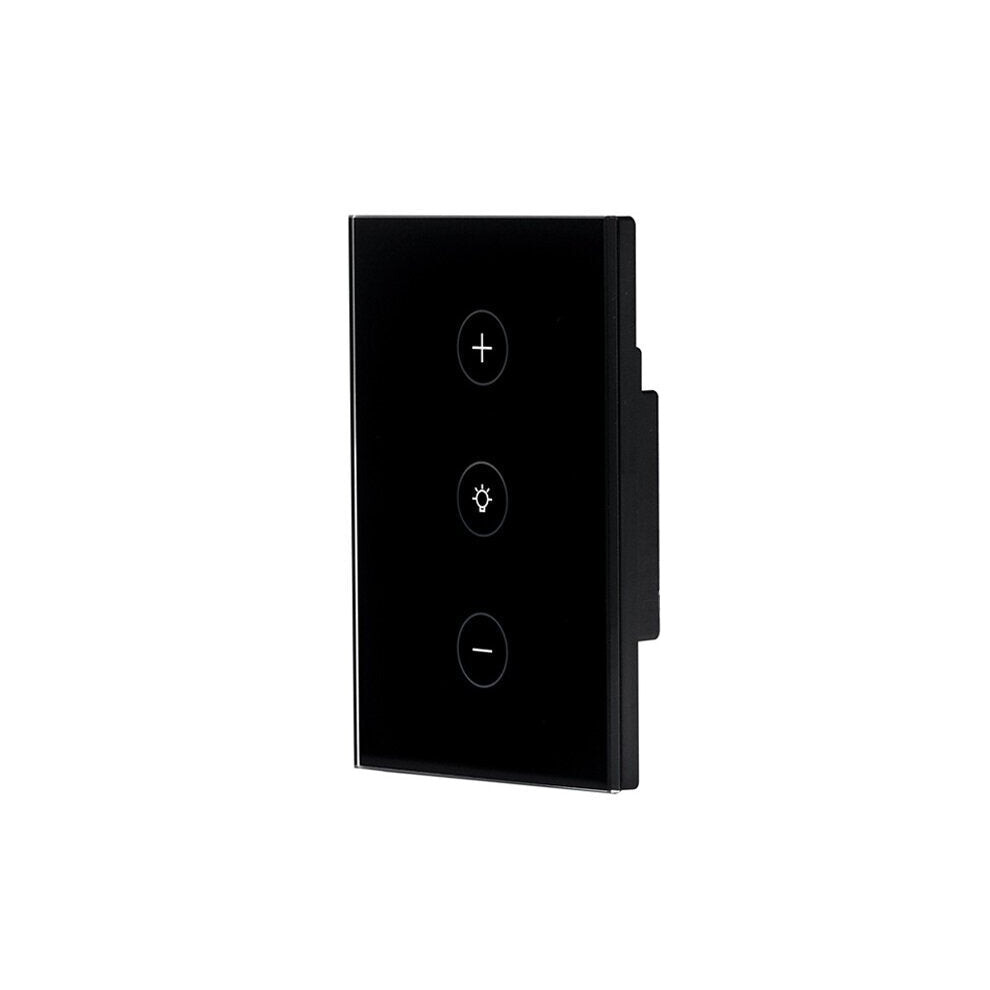 (Black) Wifi Smart Touch SCR Stepless Dimmer Switch US Standard Mobile Phone Control Compatible with Amazon Alexa Google Home