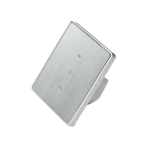 (Gold) WiFi Curtain Switch Type 86 EU Standard Metal Frame Brushed Wall Curtain Switch 1