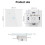 (White) Smart 20A High Power Water Heater Switch APP Timing Control Touch Panel Voice Control Works with Alexa/Google Home 6
