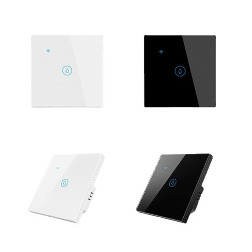(White) Smart 20A High Power Water Heater Switch APP Timing Control Touch Panel Voice Control Works with Alexa/Google Home 1