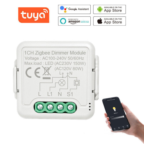 Dimmer Module Light Switch Module Light Control Mobilephone APP Remote Control Intelligent Home Voice Control 1 Gang 2