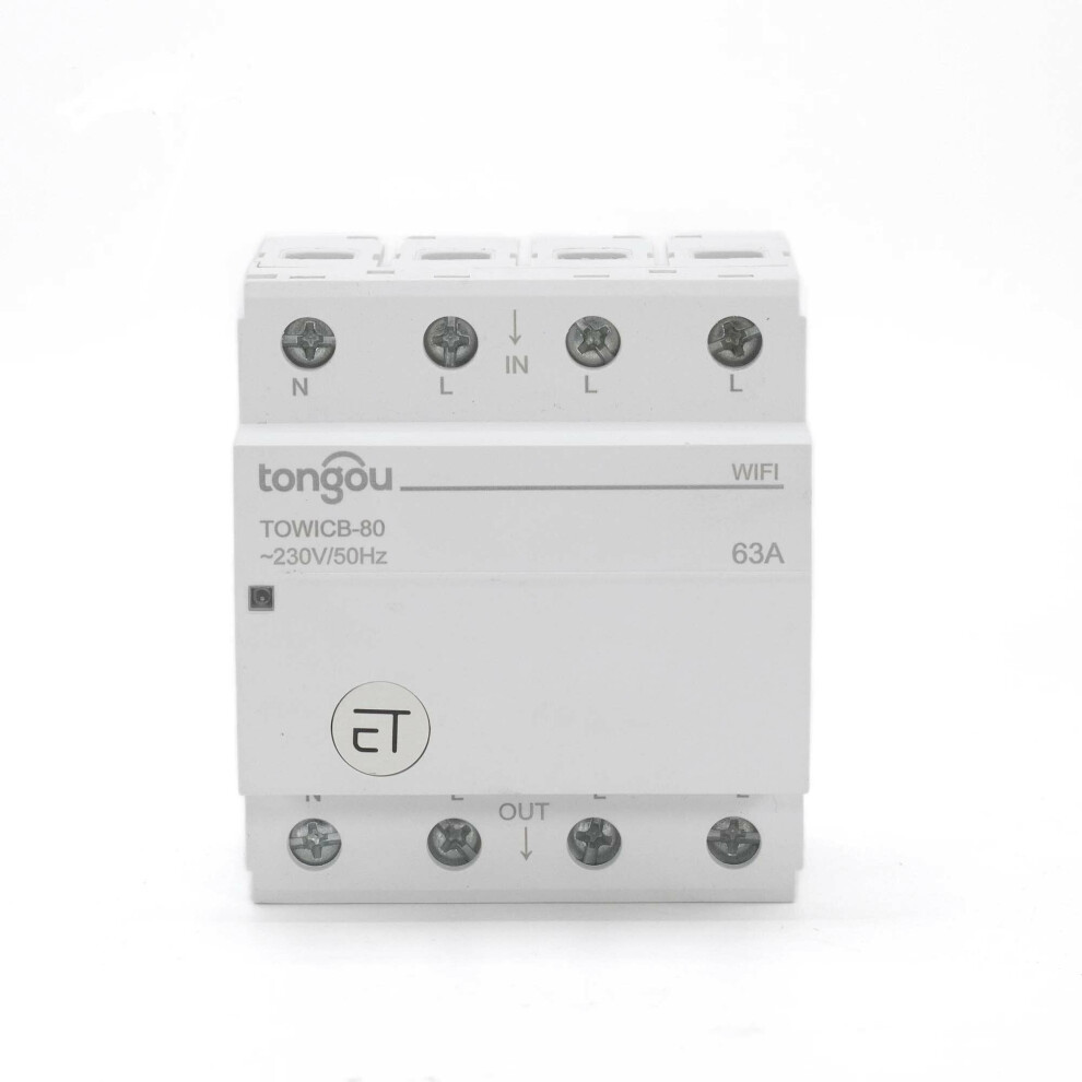 (80A) Wifi Circuit Breaker Remote Control By Ewelink App Voice Control With Amazon Alexa Google Home 72Mm Din Rail Main Switch 6112211882222