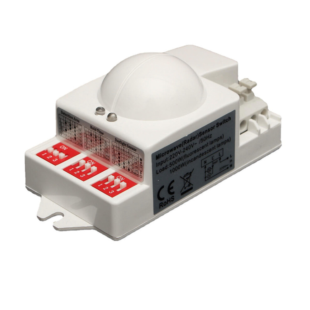 Microwave Motion Detector Radar Sensor Switch 5.8GHz For LED Light ,5.8GHz 220V/240V