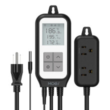 (US Plug) LED Display WiFi Tuya Smart Digital Thermostat Socket App Remote Control Agricultural Household Temperature Regulator AC100-250V