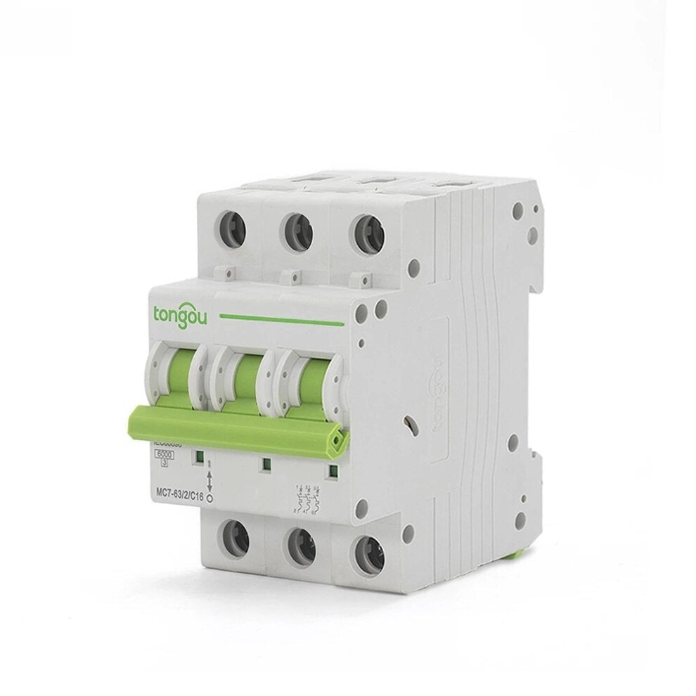 (63A) Mcb Curve C Miniature Circuit Breaker 110V/220V/400V 50/60Hz 3 Poles 6112211881638