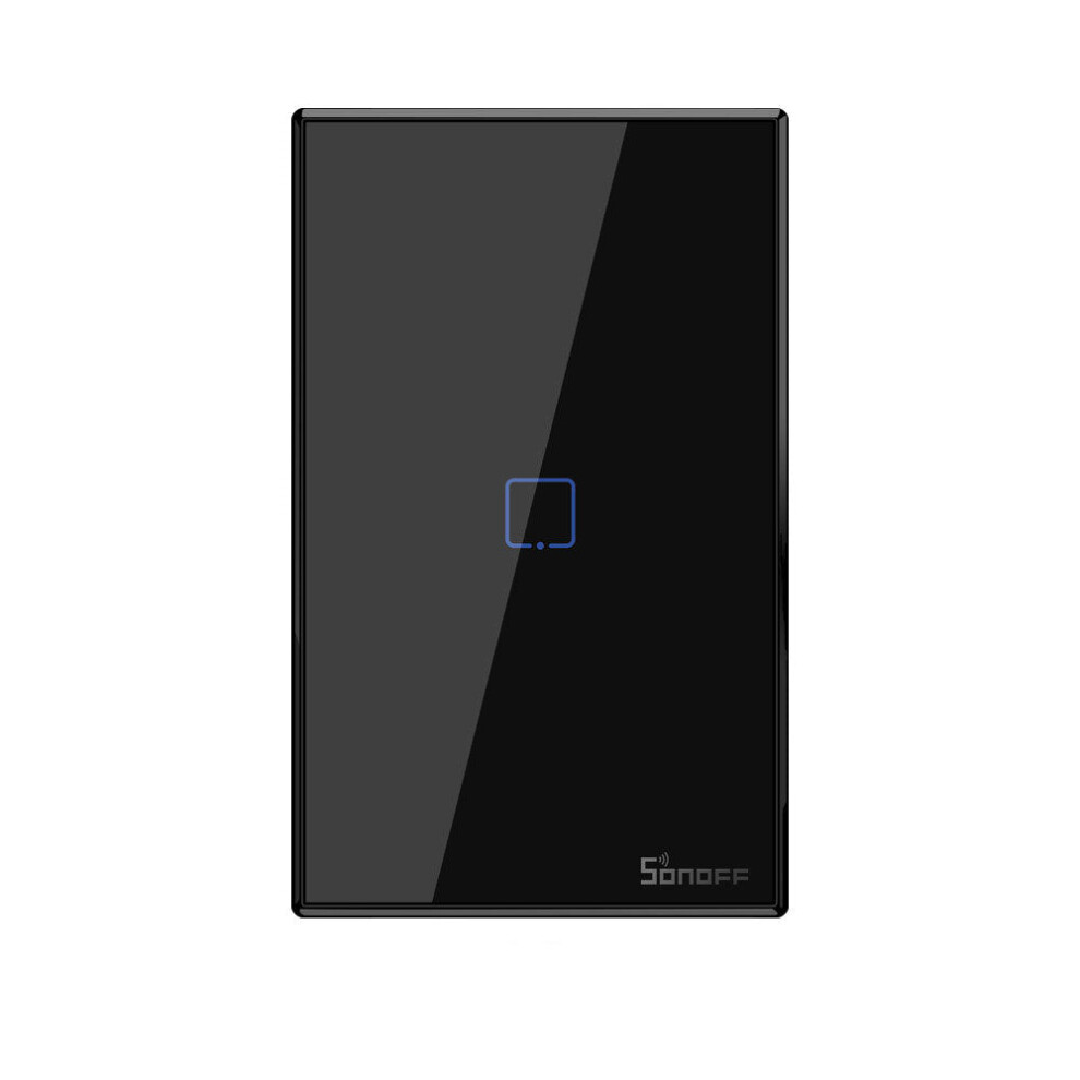 (US 1Gang) WIFI Wall Switch 433Mhz RF Smart Wall Touch Light Switch For Smart Home Work With Alexa Google Home,EU/US/UK AC 100-240V 1/2/3 Gang