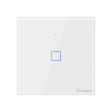 (UK 1Gang) WIFI Wall Switch 433Mhz RF Remote Controlled Wifi Switch Smart Home Switch Works With Alexa Google Home,EU/UK AC 100-240V 1/2/3 Gang
