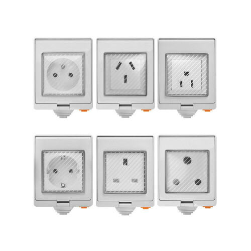 (DE Plug) Waterproof WIFI S55 Smart Socket Switch UK/AU/US/FR/DE/ZA Multiple Version Wifi Socket Works With Alexa Google Home 1