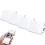 (White, 3 Way) Wifi Wall Touch Sensitive Switch App Remote Control 1/2/3/4 Gang Wireless LED Light Smart Touch Screen Switch Work with Alexa Google Assistant 2