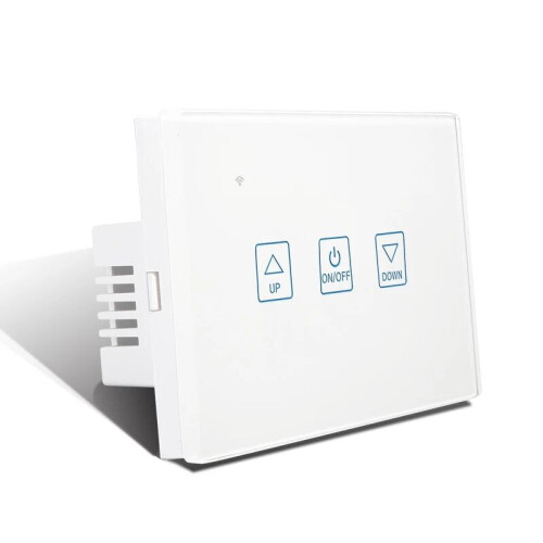 (Black) Wireless Smart LED Dimmer Switch US Standard Wifi Smart Touch Deluxe Crystal Panel Switch Tuya App Remote Control 1