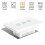 (Black) Wireless Smart LED Dimmer Switch US Standard Wifi Smart Touch Deluxe Crystal Panel Switch Tuya App Remote Control 3