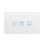 (Black) WiFi+RF433 Smart Fan Speed Control Touch Switch US Standard Deluxe Crystal Panel Switch Tuay App Remote Control 6