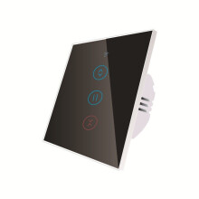 (Black) Wireless Smart LED Dimmer Switch US Standard Smart Touch Deluxe Crystal Panel Switch App Remote Control