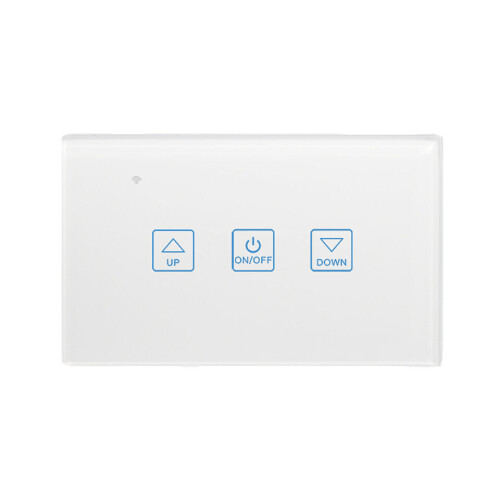 (Black) Wireless Smart LED Dimmer Switch US Standard Smart Touch Deluxe Crystal Panel Switch App Remote Control 1