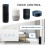 (Black) Wireless Smart LED Dimmer Switch US Standard Smart Touch Deluxe Crystal Panel Switch App Remote Control 4