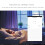 (White) Curtain Touch Wall Switch Crystal Panel Electric Motorized Blinds Smart Switch Remote Control Works with Alexa Google Home 6