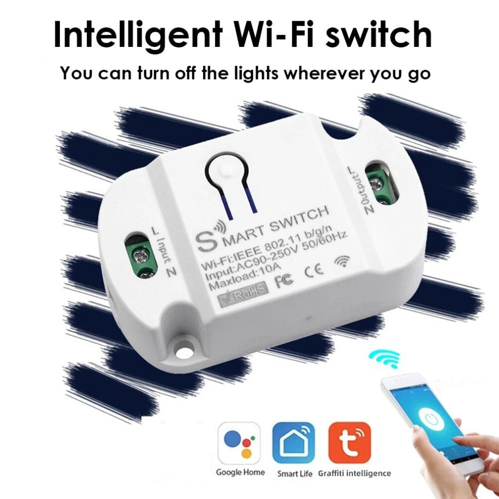 App Wifi Smart Voice Switch Wireless Remote Control Automation Controller Compatible With Alexa Google Smart Home 6112212068601