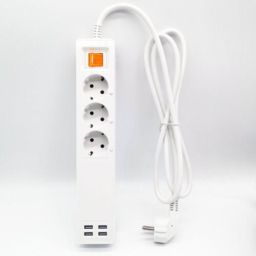 Smart Wifi Power Strip Outlets EU Plug Extension USB Socket with 4*USB/3 AC EU Socket Work with Alexa Google Home 2