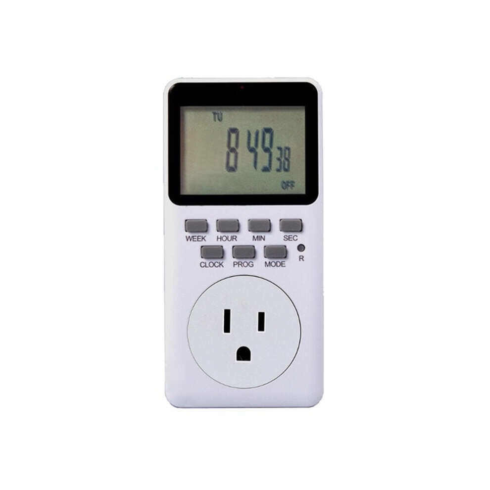 (US Plug) EU Plug Outlet Electric Digital Socket Timer Plug 220V Time Control Countdown Socket Timer Switch