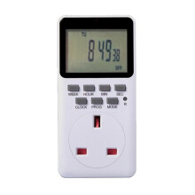 (UK Plug) EU Plug Outlet Electric Digital Socket Timer Plug 220V Time Control Countdown Socket Timer Switch