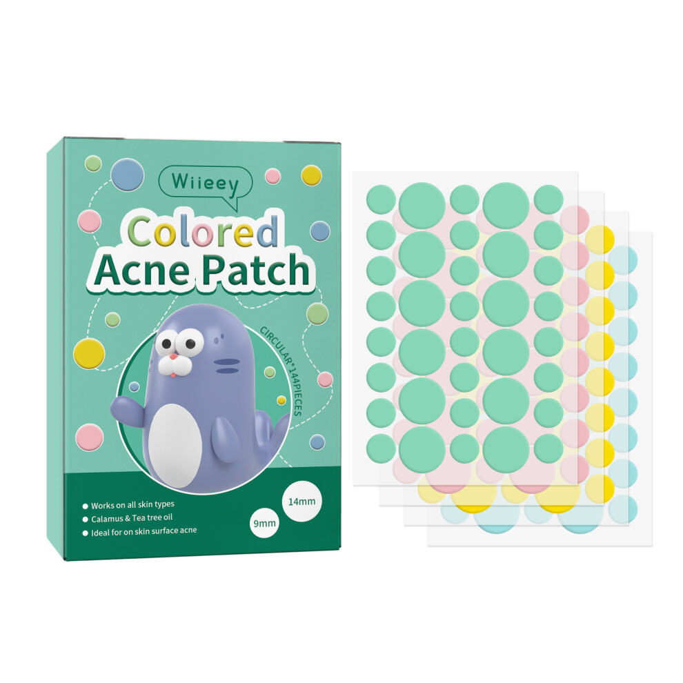 (Round Shape) 144pcs Acne Patch for Pore Cleansing Spot Fading