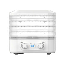 (White, UK) 5-Tier Food Dryer Machine, Candy & Snack Dehydrator