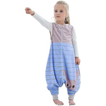 (M(3-5 Jahre), blue) Children's Sleeping Bag With Legs Soft Pajamas Girl Boy Sleeping Bag