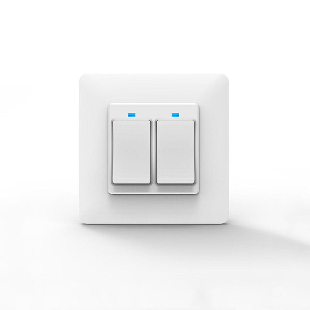 Wifi Voice Control Smart Switch Remote Control 2Gang 433Mhz Wall Light Switch Works With Alexa Google Home For Smart Home 5284966068891