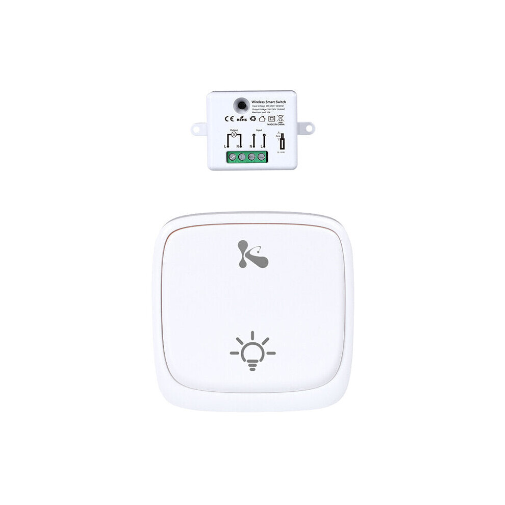 (Button Control) Smart Switch Wireless Remote Control Panel Built-in Generator 433MHz