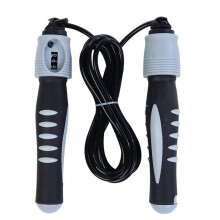 (Grey) 2.8M Professional Jumping Rope w/ Counter Home Fast Speed Sport Cardio Exercise Rope Skipping