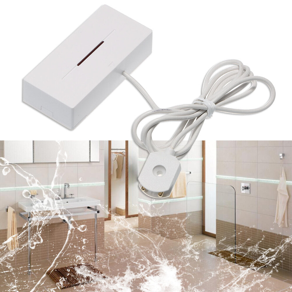 Wireless Water Leakage Sensor Water Leak Intrusion Detector Alert Water Level Overflow Alarm Works,2Pcs 433MHz