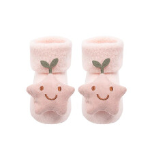 (0-1T, stars) Baby Christmas Socks For Newborns Infant Short Socks Kids Children's Socks For Girls Boys Non-slip Print Cotton Toddler Clothing