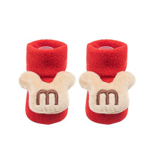 (1-3T, Mickey-no primer) Baby Christmas Socks For Newborns Infant Short Socks Kids Children's Socks For Girls Boys Non-slip Print Cotton Toddler Clothing