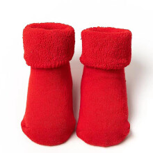 (1-3T, Red) Baby Christmas Socks For Newborns Infant Short Socks Kids Children's Socks For Girls Boys Non-slip Print Cotton Toddler Clothing