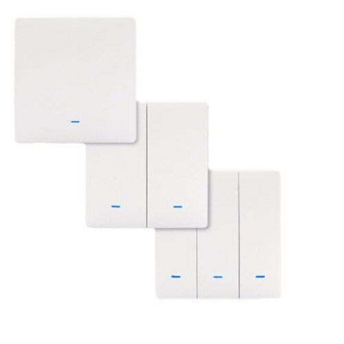 Wall Switch Light Alexa Wireless Remote Transmitter 1 2 3 Button RF Controller Switch For Lamp - 3 Way 1